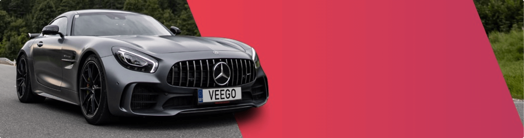 Mercedes-AMG GT sportauto, võimas mootor, luksusauto müük, VEEGO numbrimärgiga